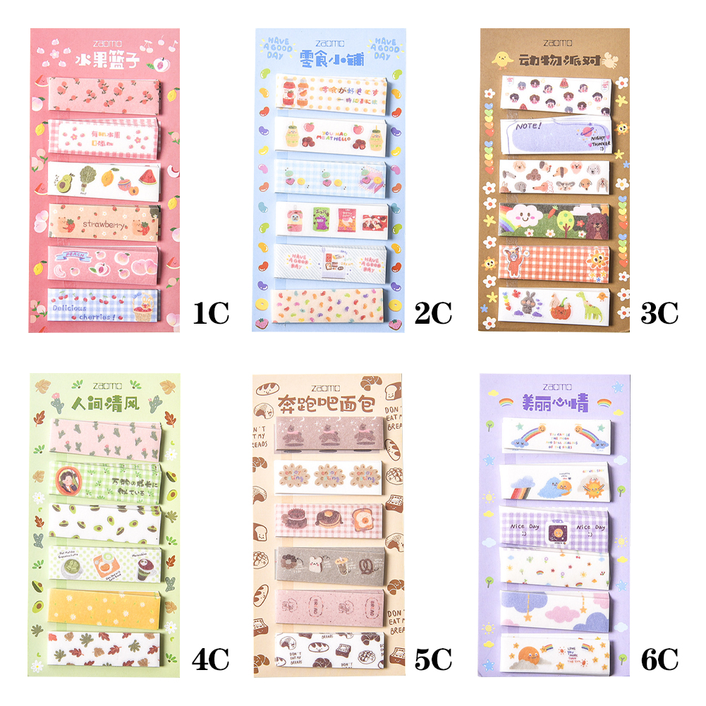 Set nhãn dán họa tiết đồ ăn xinh xắn trang trí sổ tay