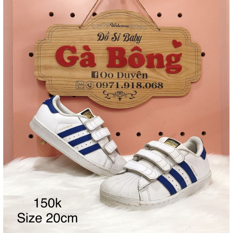 Giày thể thao si Adidas bé trai/gái size 33