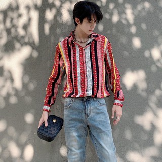 ÁO SƠ MI NAM TAY DÀI HỌA TIẾT - LJINSTORE