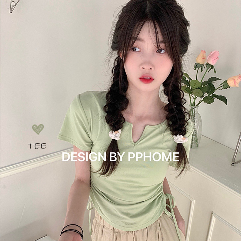 Áo thun NRVP ngắn tay dáng ôm thời trang cho nữ