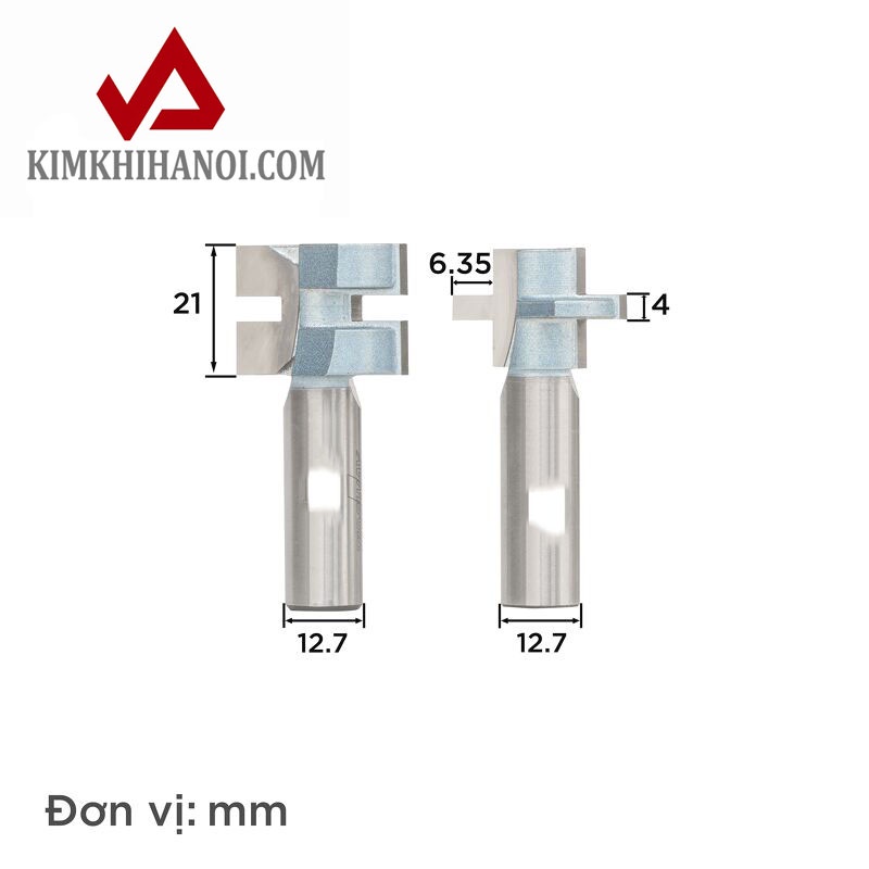 MŨI GHÉP VÁN THẲNG TIDEWAY LC1707 CỐT 12.7MM - BỘ 2 MŨI