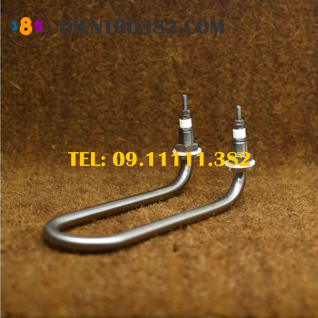 Điện trở chữ U quỳ công suất 1kw, 1.5kw, 2kw, 2.5kw, 3kw, 4kw, mây so nhiệt chữ U chân cong cho nồi phở - Điện trở 382