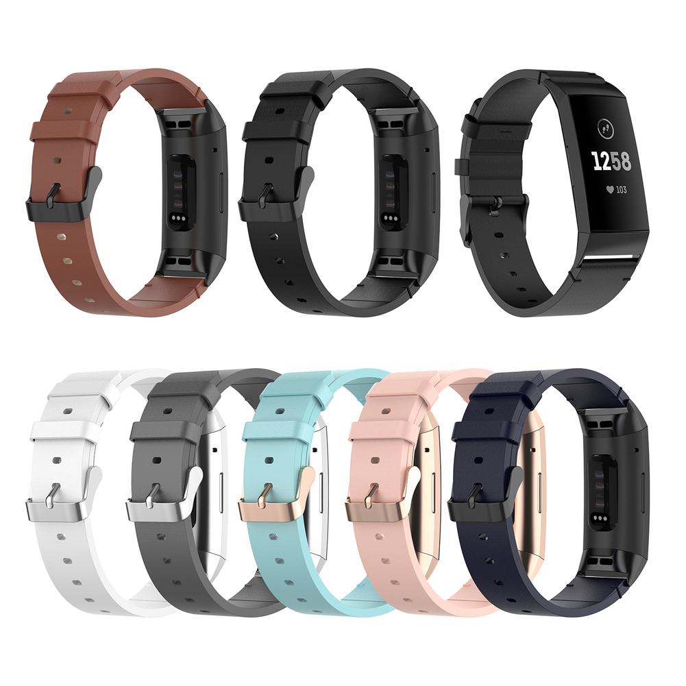 Dây Đeo Da Kiểu Dáng Thời Trang Dành Cho Đồng Hồ Thông Minh Fitbit Charge4 / Charge3 / Charge3E