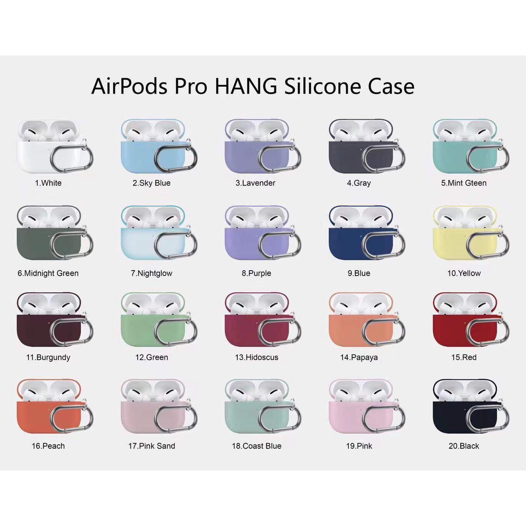 Bọc silicon Hang case dành cho airpods 2 và airpods Pro bảo vệ tai nghe , mỏng , nhẹ , bền , đẹp , đơn giản0