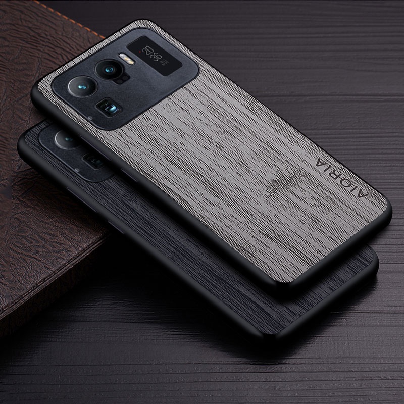 Ốp Bao Da Điện Thoại Họa Tiết Vân Gỗ Tre Sang Trọng Cho xiaomi mi 11 ultra 5G xiaomi mi 11 ultra