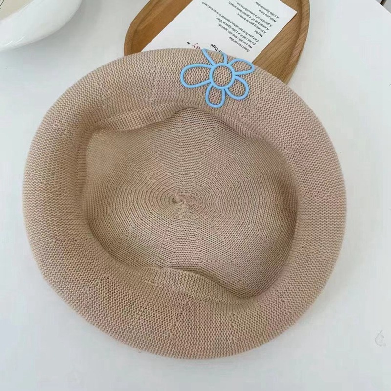 Mũ Beret Vải Lụa Thoáng Khí Phong Cách Nhật Bản Thời Trang Mùa Hè Cho Nữ