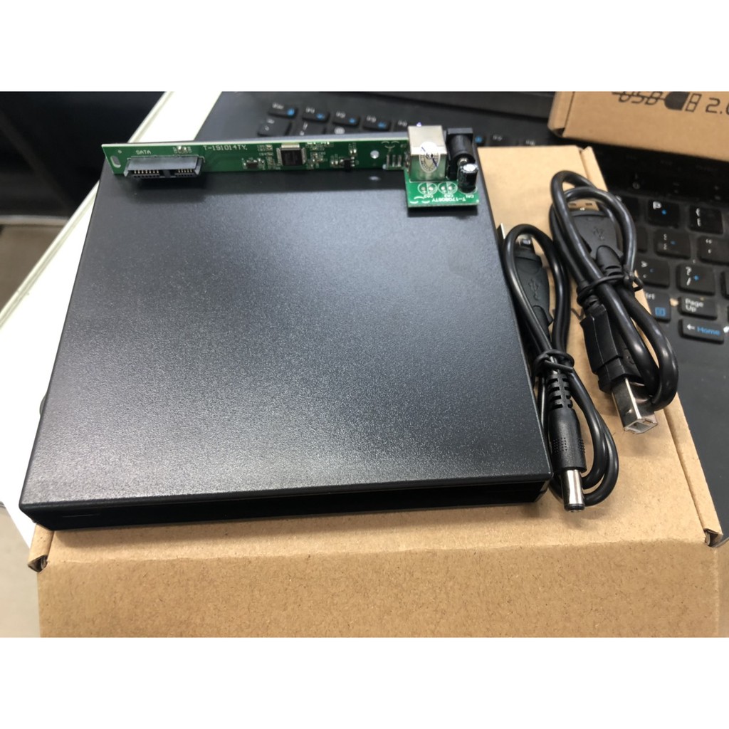 Box DVD  ⚡ Free Ship⚡Box DVD Đựng Ổ Đĩa DVD Laptop Gắn Ngoài Qua Cổng USB Loai Mỏng 9.5mm / Dày 12.7mm | BigBuy360 - bigbuy360.vn