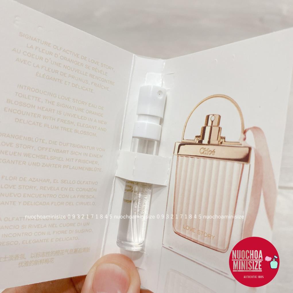 ❤ Vial Nước Hoa Mini Chloe Nomade - Chloé Rose - Love Story - Absolu - EDP 1.2ml 4ml