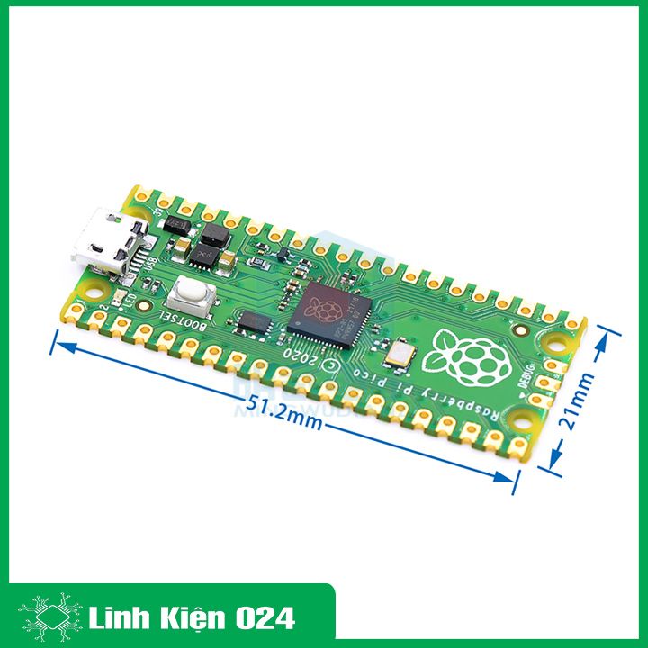 Bảng phát triển Raspberry Pi Pico Raspberry Pi PICO lõi kép RP2040 hỗ trợ Micro Python
