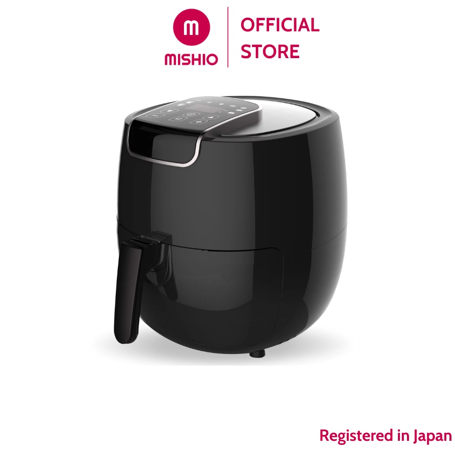 Nồi chiên không dầu điện tử Mishio MK165 5.5L – Màu đen