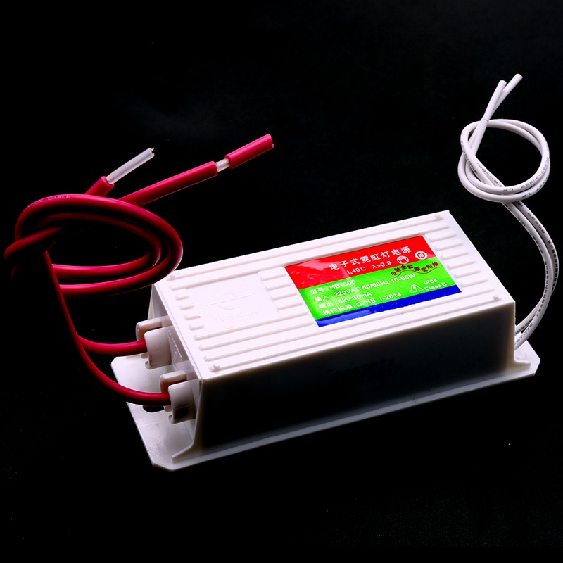 Máy biến áp điện tử Neon 1Pc Hb-Co6 Bộ chỉnh lưu cấp nguồn Neon không thấm nước 6Kv 60W 30Ma