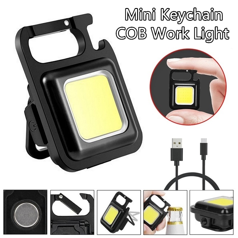 Móc Khóa Đèn LED Mini Đa Năng Chống Thấm Nước Bỏ Túi Tiện Dụng