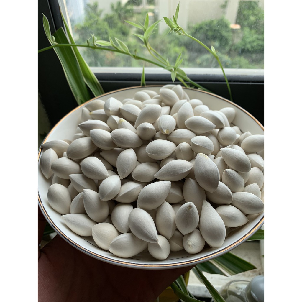 1kg BẠCH QUẢ HẠT TO - dùng nấu chè, chưng yến, hầm gà, nấu sâm, chè tổ yến giúp an thần ngon giấc