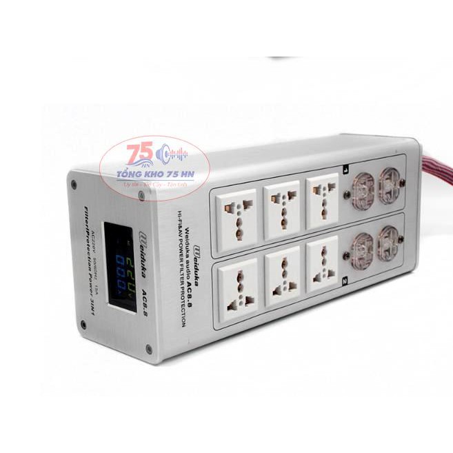 Bộ lọc nguồn điện sạch WEIDUKA AC8.8 Advance Tặng dây nguồn Monster Powerline 400