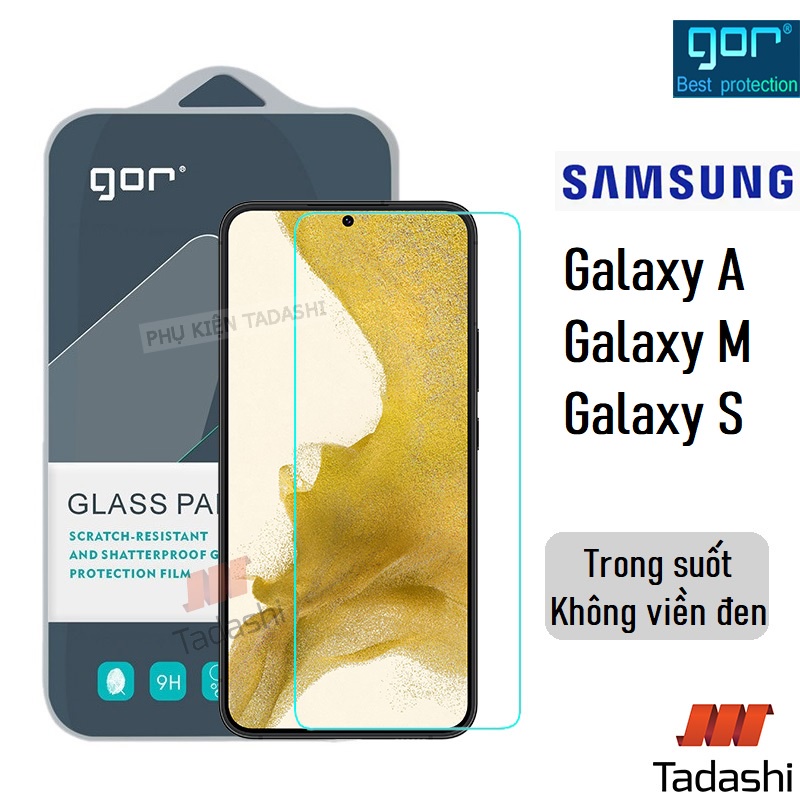 Kính Cường Lực Gor Cho Samsung Galaxy A51/ A71/ M31/ NOTE10 Lite/ M11/ A52/ A72/ S20 FE Trong Suốt 9H/ 2.5D - Hãng Gor