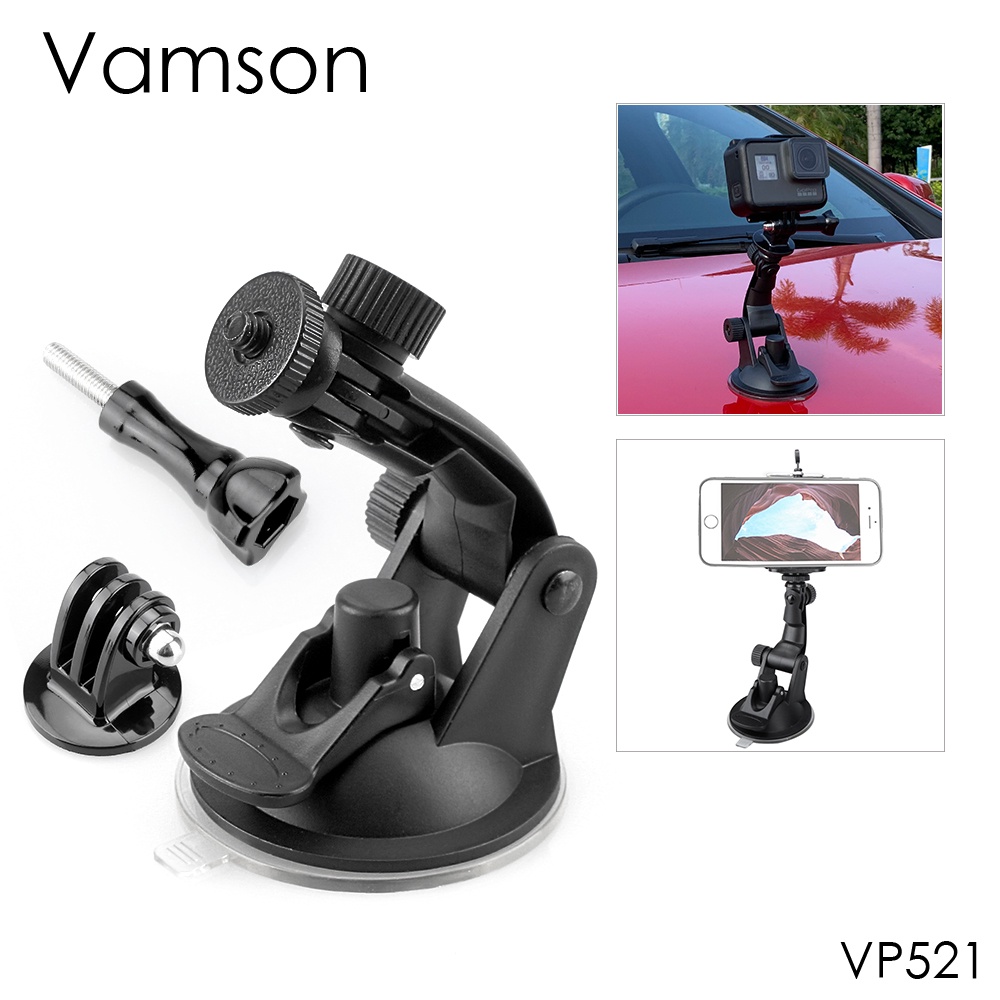 Giá Đỡ Hút Chân Không Gắn Xe Hơi Cho Máy Ảnh Hành Động gopro hero 7 6 5 4 DJI OSMO Action Xiaomiyi 4K VP521