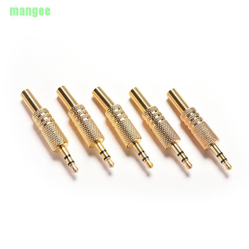 Set 5 Đầu Nối Âm Thanh 3.5mm 1 / 8 &quot;