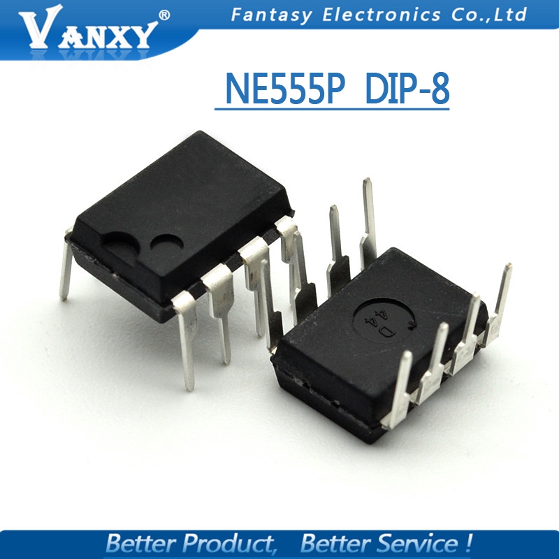 Bộ 10 linh kiện điện tử IC NE555P DIP8 NE555 DIP NE555N 555P DIP-8 chất lượng cao