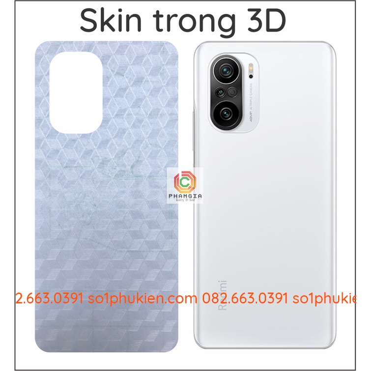Miếng dán mặt lưng skin carbon Xiaomi Poco F3 / K40 / K40 pro