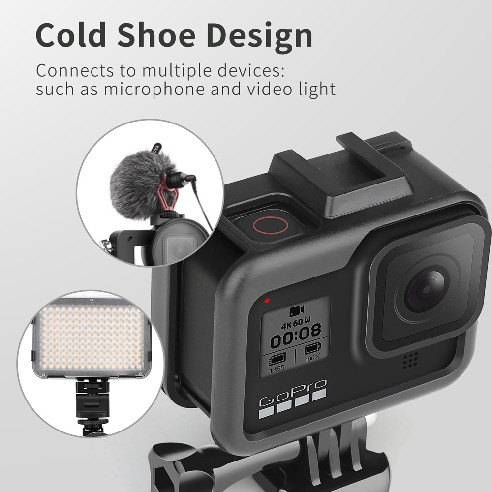 Khung Bảo Vệ Máy Ảnh GoPro Hero 8 Màu Đen