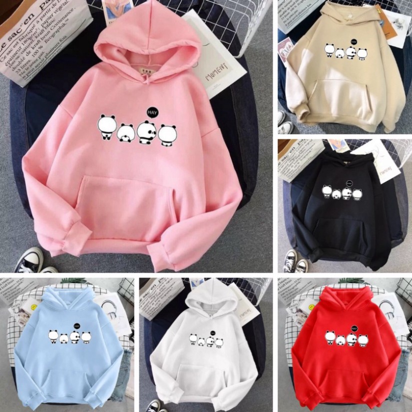 Áo Khoác Hoodie Form Rộng Sweater Nỉ Ulzzang 4 Chú Gấu Hot Trend Thời Trang Thu Đông Siêu Đẹp | 4 GẤU