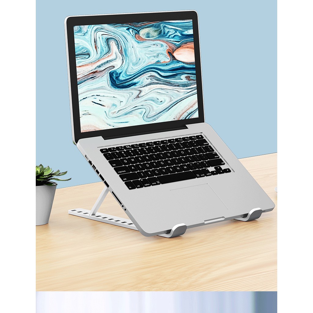 Giá đỡ LAPTOP, MACBOOK, IPAD có thể điều chỉnh được độ cao, đế tản nhiệt laptop, đế kê laptop