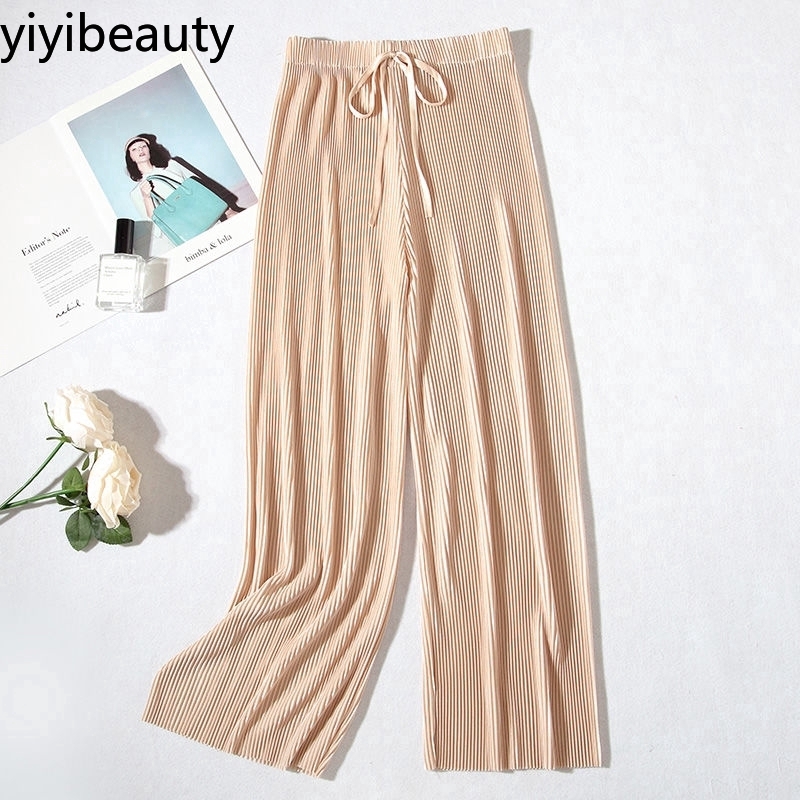 [Mã FASHIONT4WA2 giảm 10K đơn 50K] Quần Voan Ống Rộng Lưng Cao Thời Trang Dành Cho Nữ | BigBuy360 - bigbuy360.vn