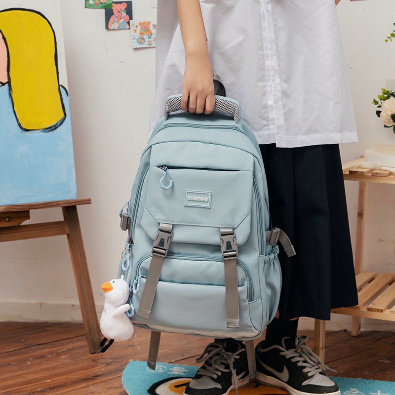 (TẶNG MK VỊT) Balo nam nữ thời trang phong cách Hàn Quốc dày dặn chống thấm nước dùng cho BEE GEE BLTT64543