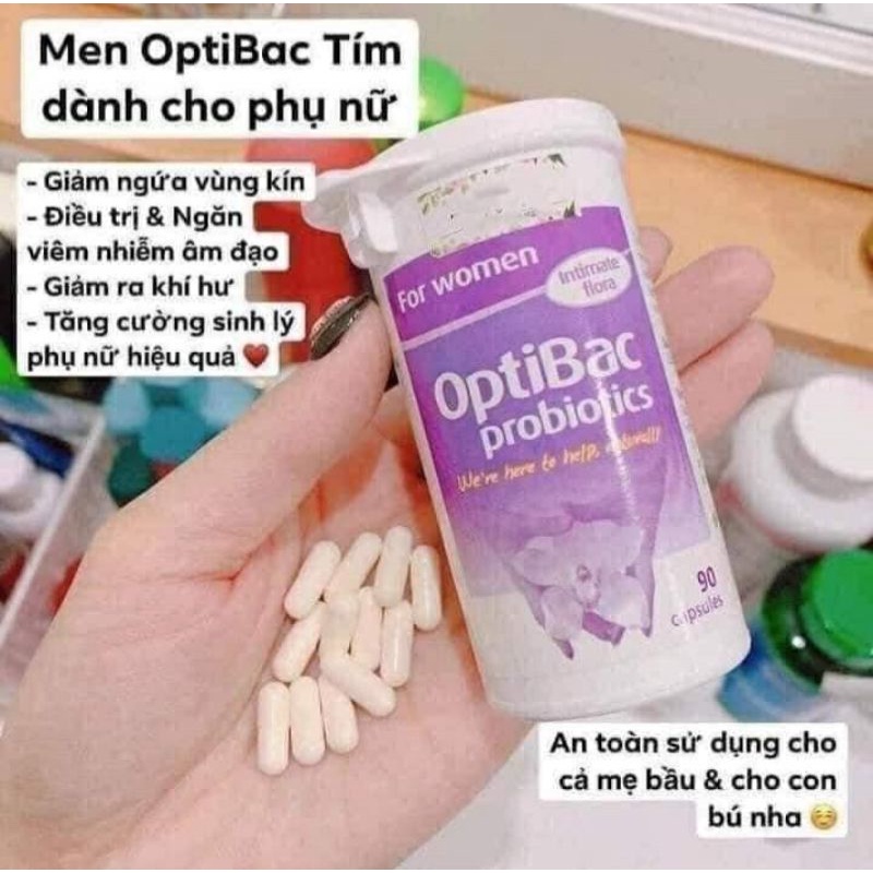 Made in Italy - Men vi sinh Optibac tím (Optibac For Women) 90 viên chuẩn UK