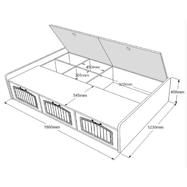 Giường ngủ đa năng 1m9*1m2 (GN-01)