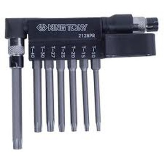 Bộ vít lục giác sao lỗ 7 cây Kingtony 2128PR