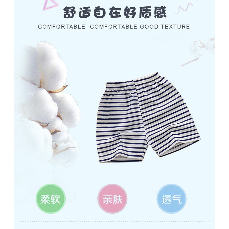 Quần đùi vải cotton dáng rộng thời trang kiểu mùa hè năng động dành cho bé