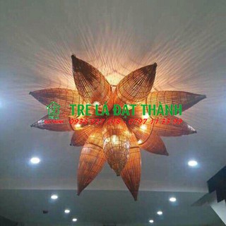 Chùm đèn mây tre đan, lồng đèn trang trí