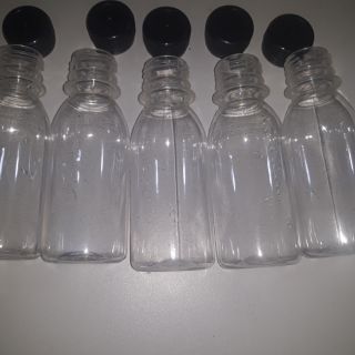 50 chiếc chai nhựa 140ml dày đẹp nắp đen