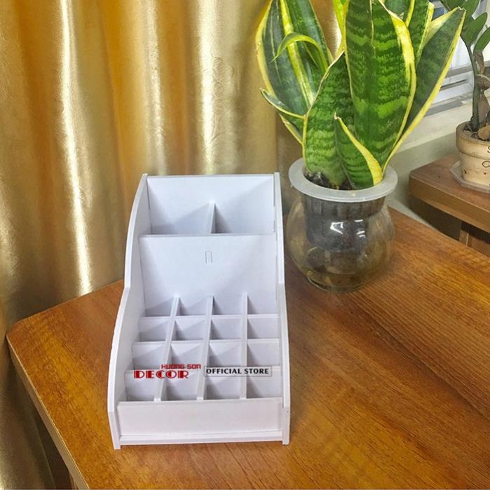 Kệ đựng mỹ phẩm mini kết hợp khay đựng son tiện dụng KMP 08 +10