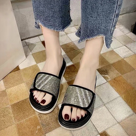 Dép Quai Ngang Nữ ẢNH TỰ CHỤP Đế Đúc 5p - Da Thật Xoàn Siu Sáng [Quảng Châu] 206