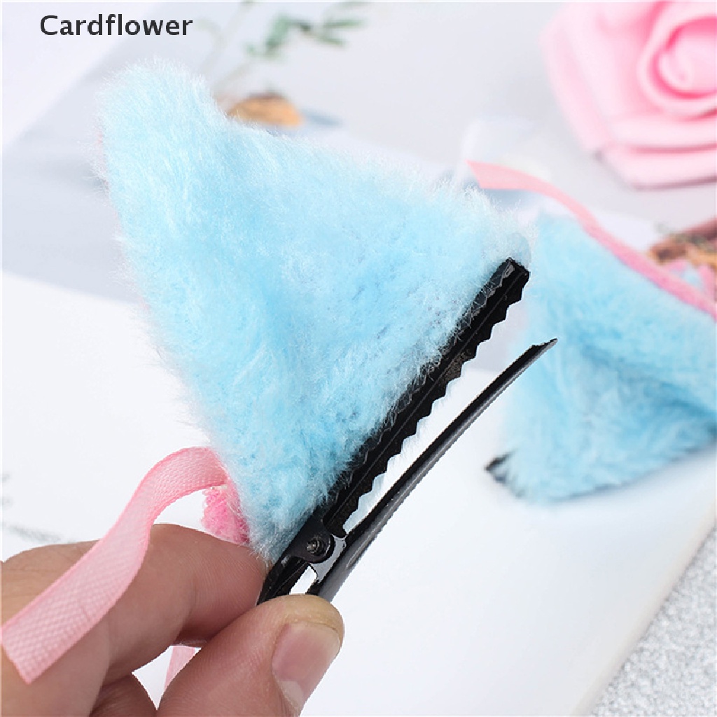 &lt; Cardflower &gt; Băng Đô Tai Mèo Lông Xù Hóa Trang Anime Cho Bé Trai Bé Gái