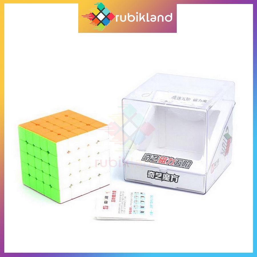 Rubik 5x5 Nam Châm QiYi MS Magnetic Stickerless Rubic 5 Tầng Đồ Chơi Trí Tuệ Trẻ Em