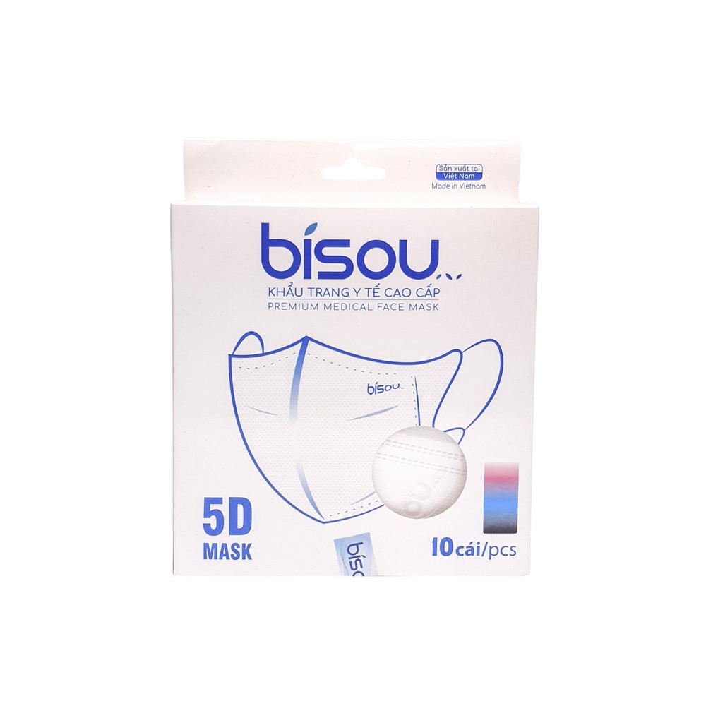 Khẩu trang bisou 5D 10cái