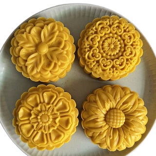 Khuôn Trung Thu 4 Mặt Hoa 150g, 200g