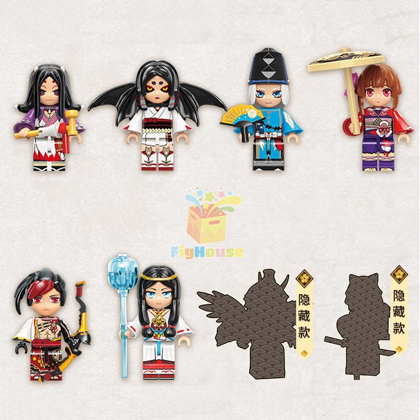 Xếp Hình Minifigures Nhân Vật Game Onmyoji Arena - Âm Dương Sư (ngẫu nhiên 1 nhân vật) - KEEPPLEY