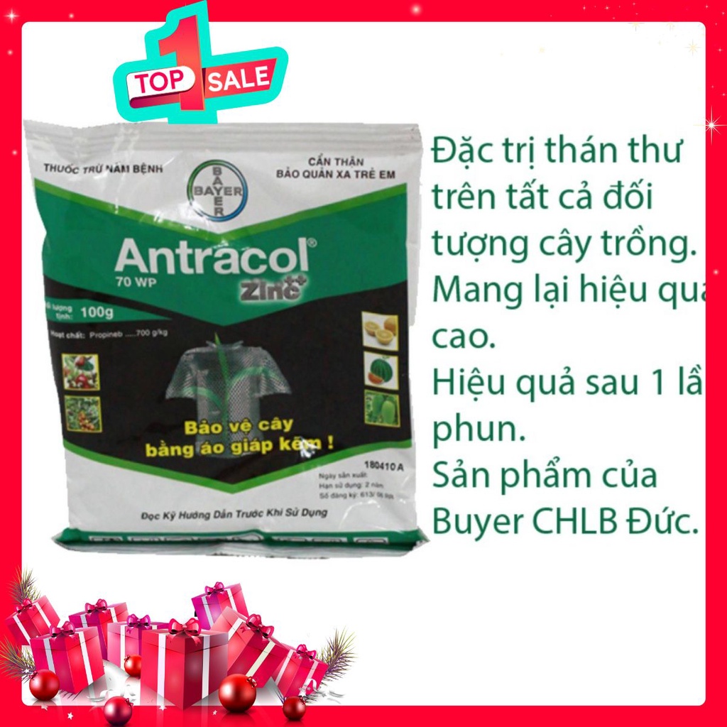 Thuốc trừ bệnh Antracol gói 100gr