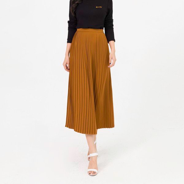 Chân váy nữ dập ly, khóa sườn LAMER L62L20Q025 (nhiều màu) | BigBuy360 - bigbuy360.vn