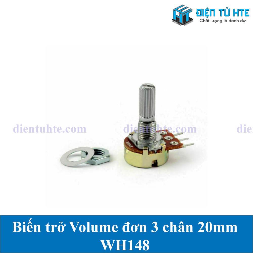 Biến trở - Triết áp volume đơn WH148 3 chân dài 20mm