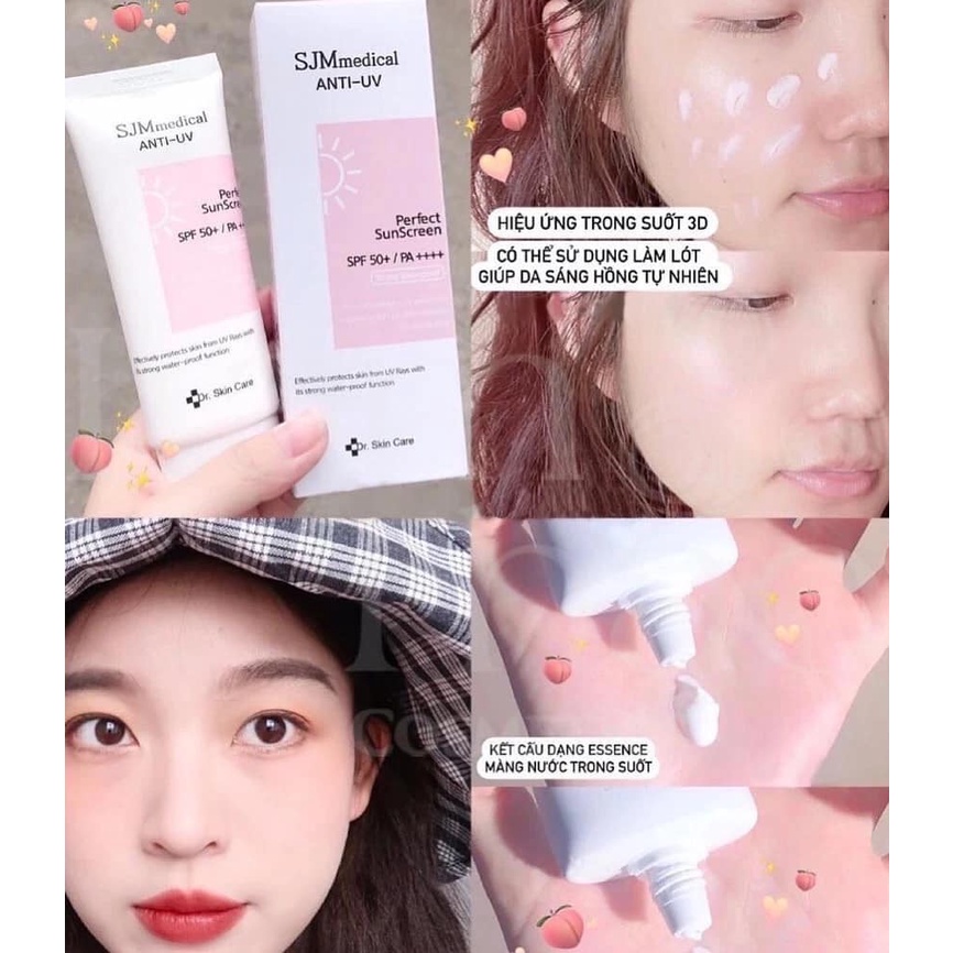 Kem Chống Nắng SJM Medical Anti UV SPF 50 /PA+++ Hàn Quốc 60ml