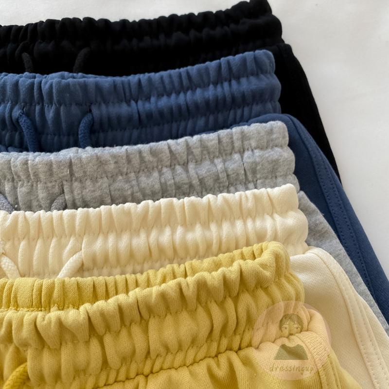 Quần Short Nữ Lưng Thun Rút Dây Thêu Chữ Thời Trang