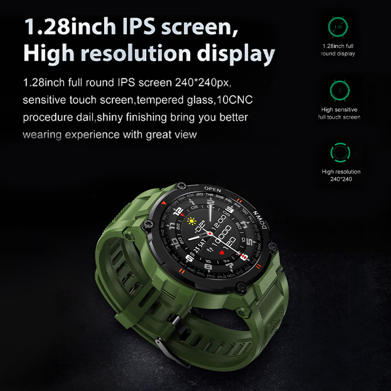 Đồng Hồ Thông Minh  COBRAFLY  K22 1.28 Inch Chống Nước Ip67 Giám Sát Nhịp Tim