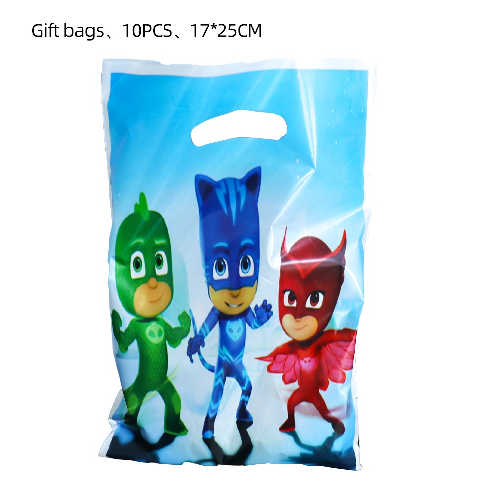 Pj Masks Bộ Phụ Kiện Trang Trí Bánh Kem Dùng Một Lần Tiện Dụng