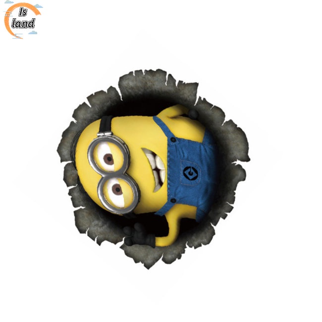 Miếng Dán Họa Tiết Minion Hoạt Hình Chống Nước Tự Dính Cảnh Báo Nhiên Liệu Cho Xe Hơi