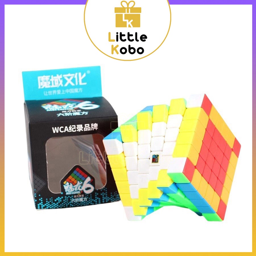 Rubik 6x6 Stickerless MoYu MeiLong MFJS Rubic 6 Tầng 6x6x6 Đồ Chơi Thông Minh